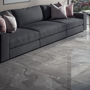 Fog Anthracite Polished Porcelain