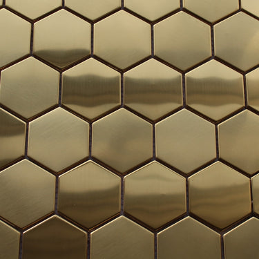 Montana Gold Hexagonal Mosaic Sheet