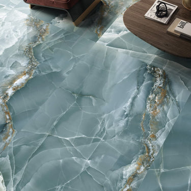 Onyx Green Marble Effect Matt Porcelain