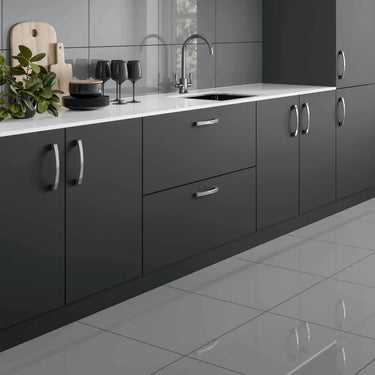 Space Grey Polished Porcelain