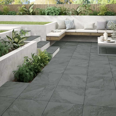 Wilsden Slate Black Outdoor Porcelain