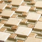 Link Beige Double Stacked Mosaic Sheet