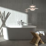 RAK Portofino White Glossy Brick Ceramic Tile - Image 2